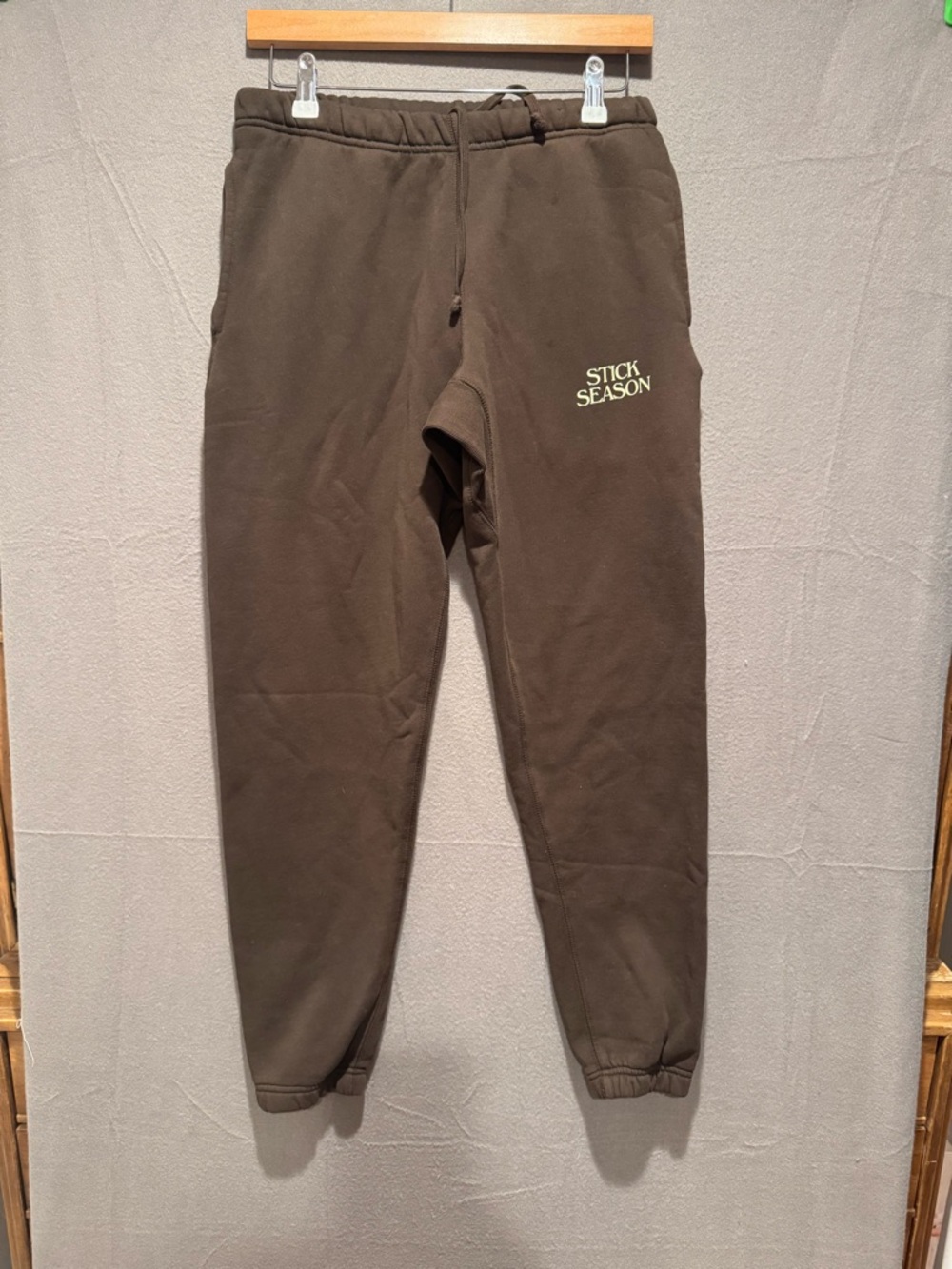Stick Season Men’s Dark Brown Joggers - Cozy Cotton Blend Sweatpants